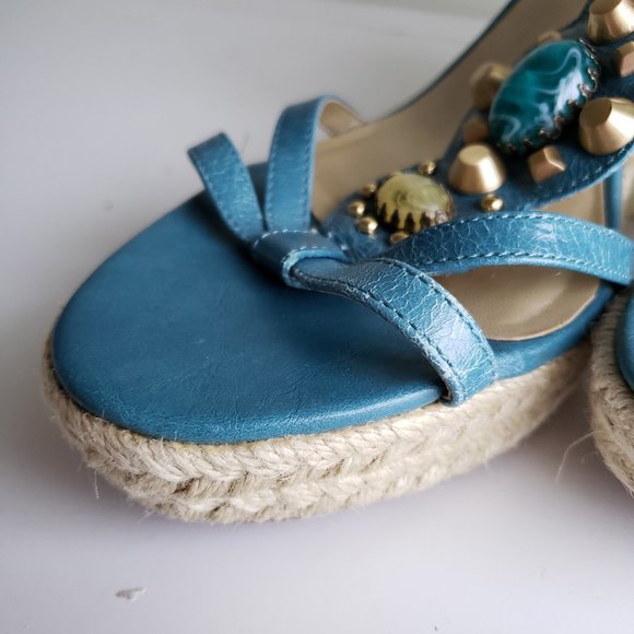 Franco Sarto Wedge Sandals - Picture 2 of 8